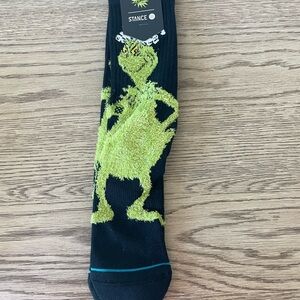 Stance men’s Grinch socks, size large, brand new